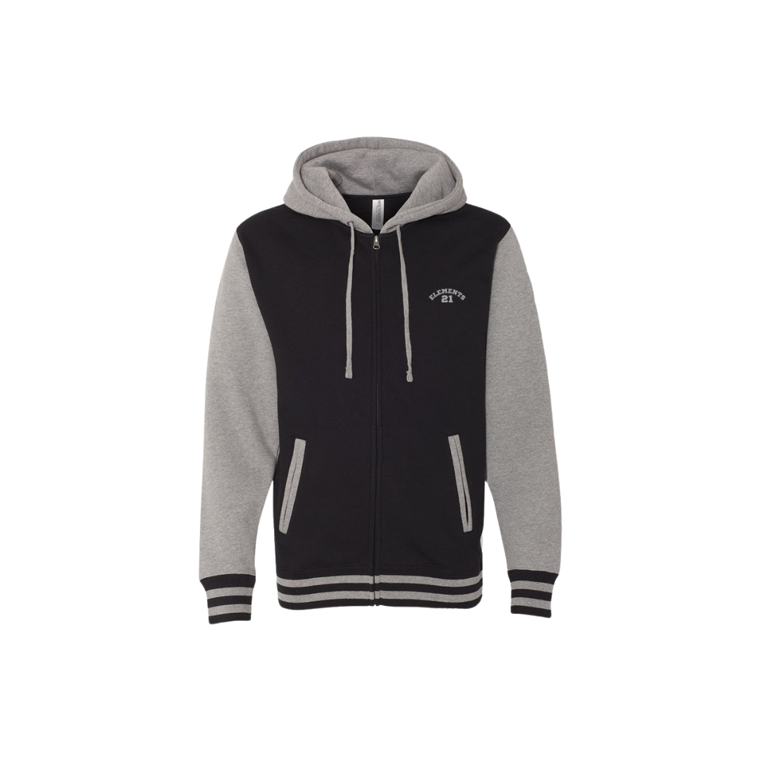 21 Elements Varsity Zip Hoodie