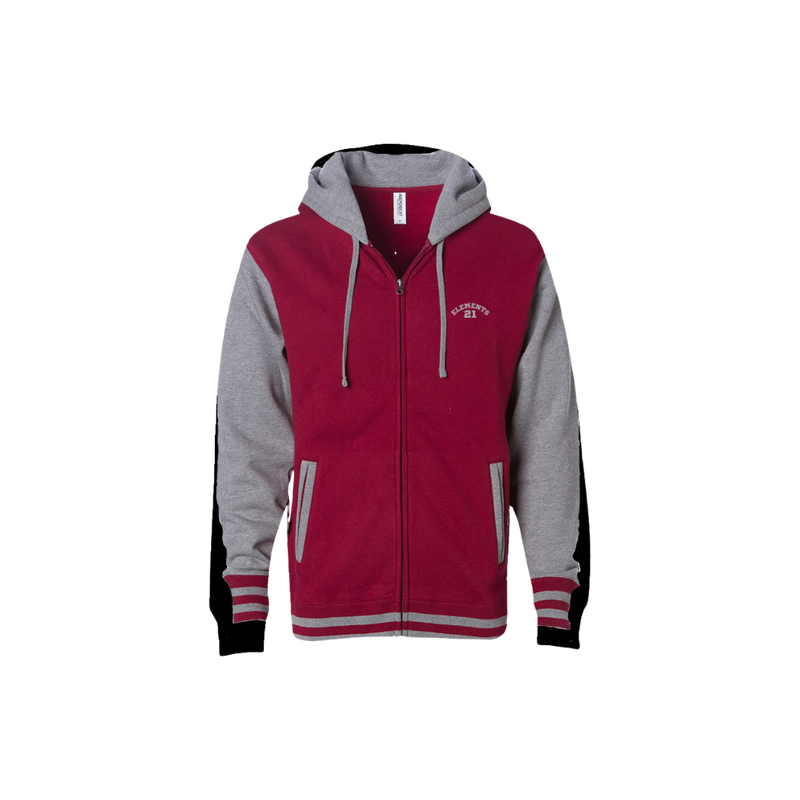 21 Elements Varsity Zip Hoodie